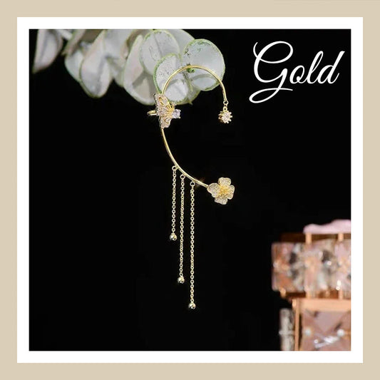 Butterfly Tassel Style Zircon Earrings