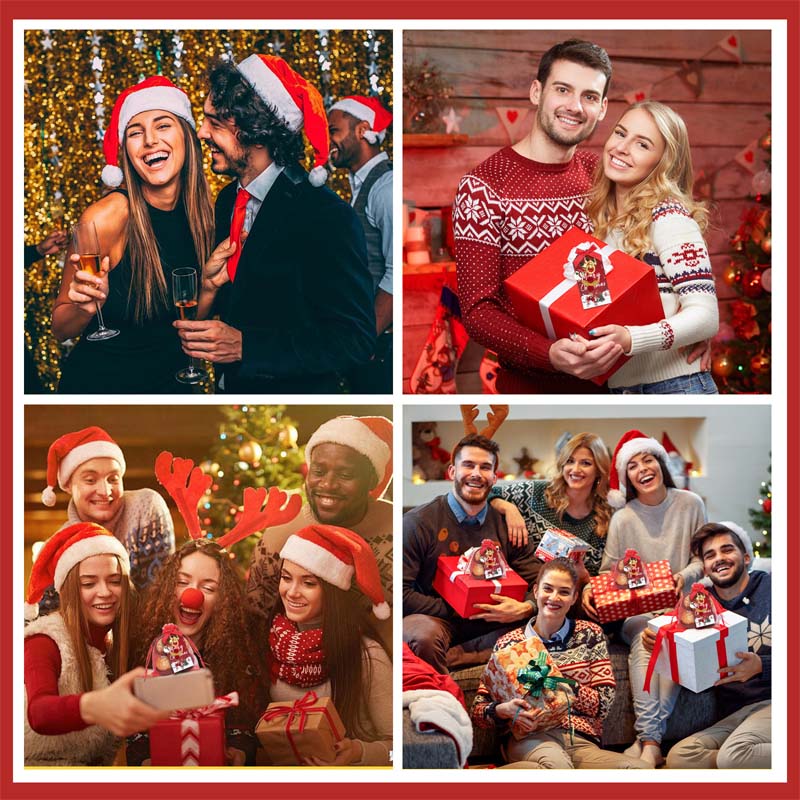 Weihnachten Roter Engel Schlüsselbund Geschenkbox Set