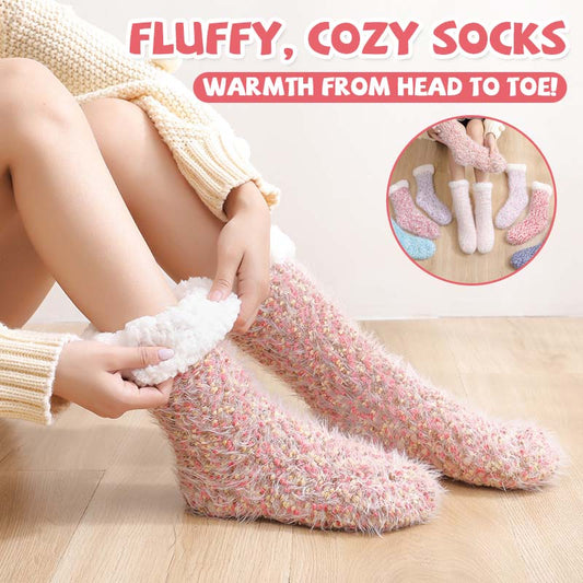 Flauschige Kuschelsocken – Wärme von Kopf bis Fuß! ✨