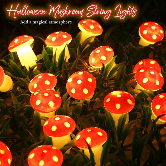 Halloween Pilz Lichterkette