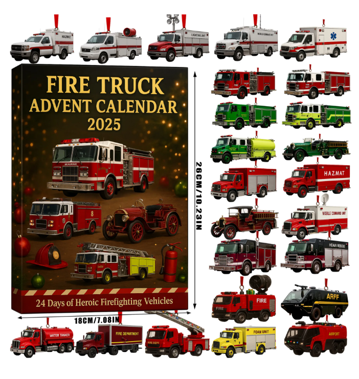 🚒🔥FEUERWEHRAUTO-ADVENTSKALENDER 2025🎁🌲