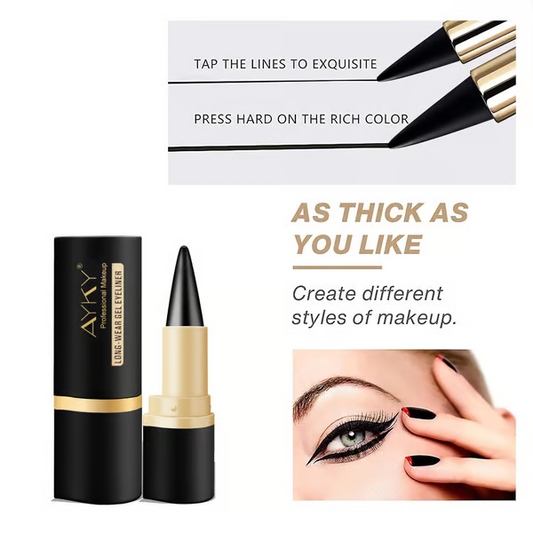 EffortLiner-Natural black long-lasting gel eyeliner, waterproof, natural formula, safe and harmless, gentle and easy to remove