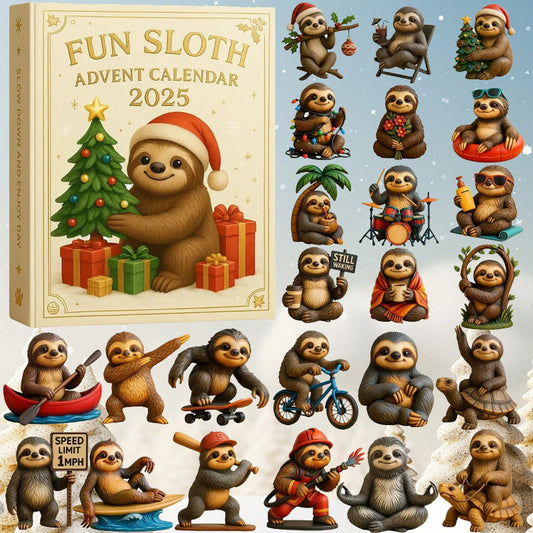 🦥🎄 Lustiger Faultier-Adventskalender 2025