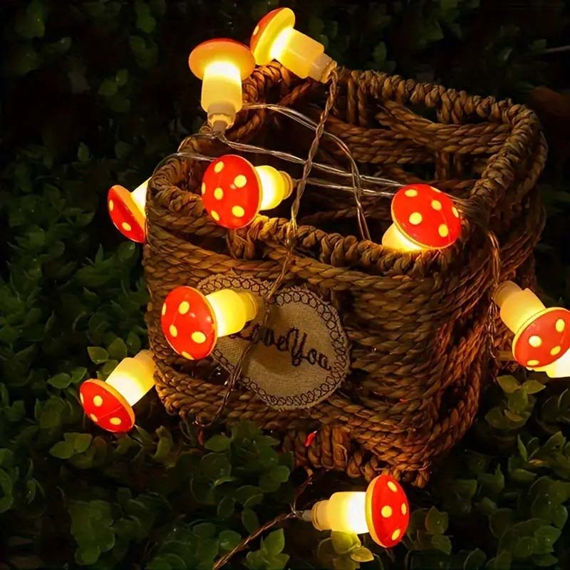 Halloween Pilz Lichterkette