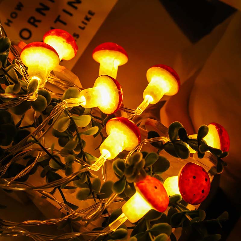 Halloween Pilz Lichterkette