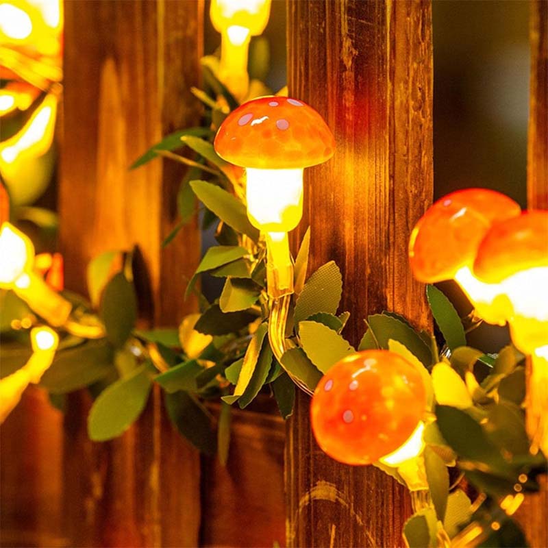 Halloween Pilz Lichterkette