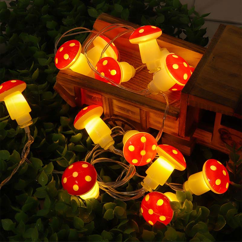 Halloween Pilz Lichterkette