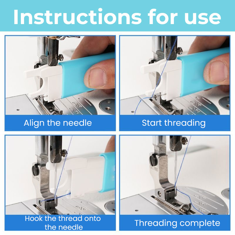 🧵Quick-Thread Needle Threader Tool | Easy Sewing Aid for Seniors & Beginners