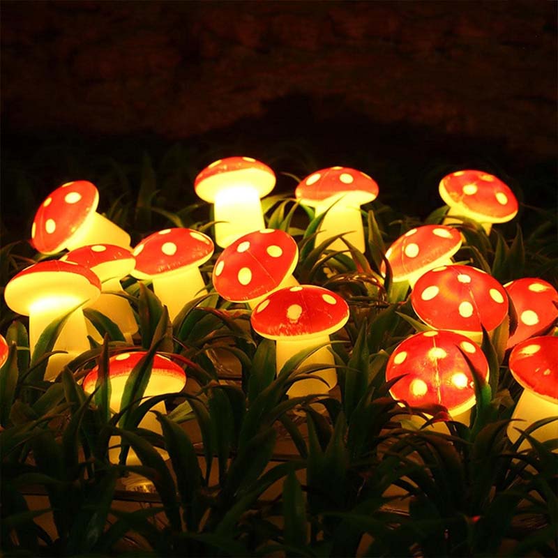 Halloween Pilz Lichterkette