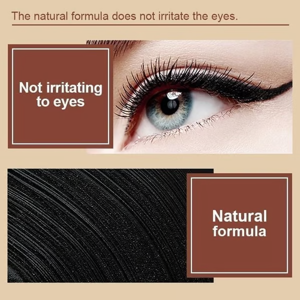 EffortLiner-Natural black long-lasting gel eyeliner, waterproof, natural formula, safe and harmless, gentle and easy to remove