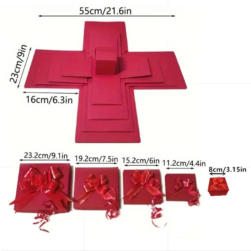 50,000+ SOLD! 🎁5-Layer creative explosion gift box|gift wrap box | DIY Surprise for Christmas