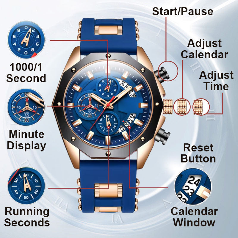 🔥HOT DEAL: 50% OFF SALE!🔥 Large Dial Calendar Quartz Wristwatch for Business